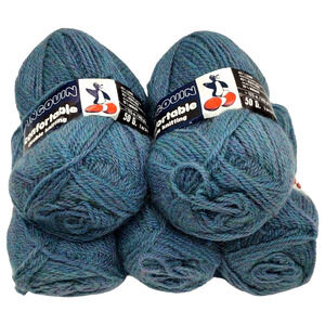 5-PK Vintage Pingouin Comfortable Double Knit Yarn Color #59 Wool Acrylic Mohair